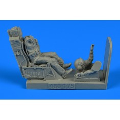 1/48 USAF Fighter Pilot with Ejection Seat for F-16 for Academy/Hasegawa/Tamiya kit