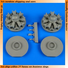 1/48 North-American B-25 Mitchell Engine Set for Accurate Miniatures and Italeri