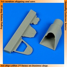 1/48 Messerschmitt Bf-109G Opened Cockpit's Rear Bulkhead (Standard) for Eduard kit