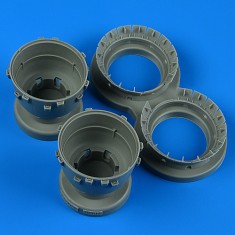 1/48 B-25J Mitchell Open Cowlings and Cooling Flaps for HK Models Kit