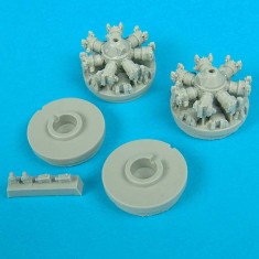1/72 North-American B-25 Mitchell Engines for Hasegawa kits 