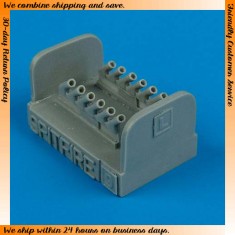 1/72 Supermarine Spitfire Mk.IX Exhausts - round for Hasegawa kits 