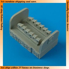 1/72 Supermarine Spitfire Mk.IX Exhausts - Fishtail for Hasegawa kits 