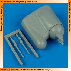 1/72 Douglas A3D-1/A3D-2 Skywarrior early version Tail Gun Turret for Hasegawa