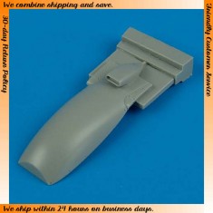 1/72 Supermarine Spitfire Mk.IX Engine Cover with radiator for Hasegawa kits