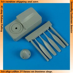 1/72 North-American F-51 Mustang Propeller w/tool for Tamiya kits