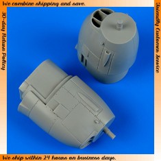 1/72 Lockheed P-38J Lightning Correct Engine Covers for Academy kits