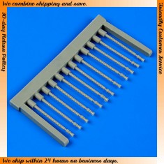 1/72 Avro Lancaster B.II Gun Barrels (Round Perforations) for Airfix kit