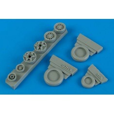 1/48 Lockheed-Martin F-16C / CJ Block 40/50/60 Weighted Wheels for Hasegawa kit