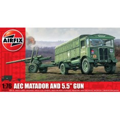 1/76 British AEC Matador and 5.5" Gun