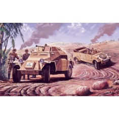 1/76 German Reconnaissance Set - SdKfz.222 & Volkswagen Kubelwagen