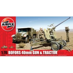1/76 WWII British Bofors 40mm Gun & Tractor