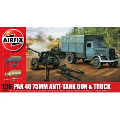 1/76 PaK 40 75mm Anti-Tank Gun & Truck