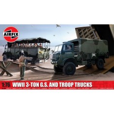 1/76 WWII 3-Ton G.S. and Troop Trucks