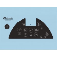 1/24 Hawker Hurricane Mk.1 Instrument Panel Decals for Airfix kits