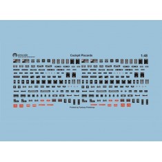 1/48 WWII Allied Cockpit Placards & Dataplates Decals