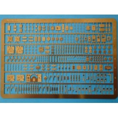 1/24 WWII RAF/German/US Cockpit Photo-etched Sheet