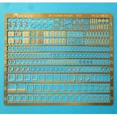 1/32 Modern Jet Cockpit Photo-etched Sheet