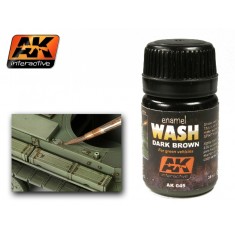 Enamel Wash - Dark Brown for Green Vehicles 35ml