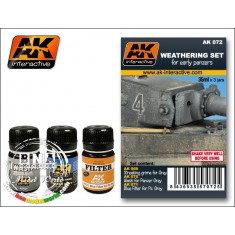 Early Panzers Weathering Set (3 x 35ml Enamel Colours)