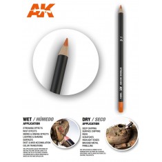 Weathering Semi Grease Water Pencil - Strong Ocher