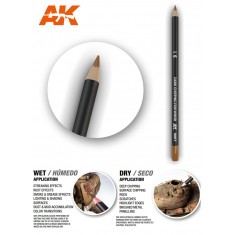 Weathering Semi Grease Water Pencil - Dark Chipping for wood