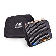 37 Weathering Pencils and Cloth Case with A Zipper
