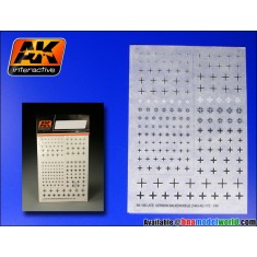 Dry Transfers for 1/72, 1/48 Late German Balkenkreuz (1943-45) 
