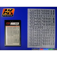Dry Transfers - 1/35 German Numbers Black