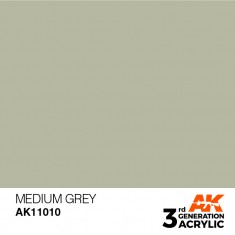Acrylic Paint (3rd Generation) - Medium Grey (17ml)