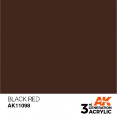 Acrylic Paint (3rd Generation) - Black Red (17ml)