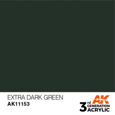 Acrylic Paint (3rd Generation) - Extra Dark Green (17ml)