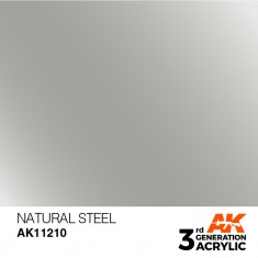 Acrylic Paint (3rd Generation) - Natural Steel (Metallic Colours, 17ml)
