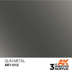 Acrylic Paint (3rd Generation) - Gun Metal (Metallic Colours, 17ml)