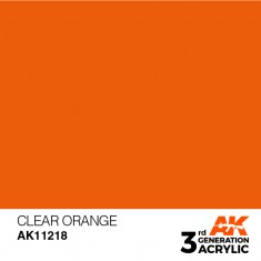 Acrylic Paint (3rd Generation) - Clear Orange (17ml)