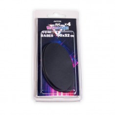 Wargame Plastic Bases - Oval Bases (90x52mm, 4pcs)