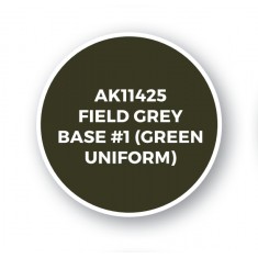 Acrylic Paint (3rd Generation) for Figures - Field Grey Base #1 (Green Uniform) 17ml