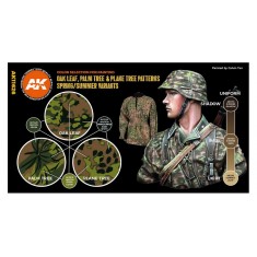 Acrylic Paint (3rd Generation) Set for Figures Waffen Spring Summer Camouflage 3G 6x17ml