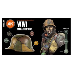 Acrylic Paint (3rd Generation) Set for Figures - WWI German Uniform 3G (6x 17ml)