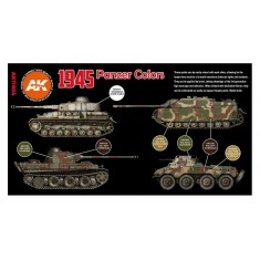 Acrylic Paint (3rd Generation) Set for AFV - 1945 German Late Colours 3G (6x 17ml)