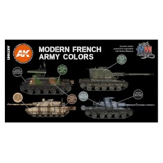 Acrylic Paint (3rd Generation) Set for AFV - Modern French AFV 3G (6x 17ml)