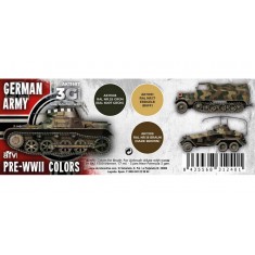 Acrylic Paint (3rd Generation) Set for AFV - German Army Pre-WWII Colours (3x 17ml)