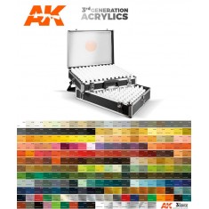 Metallic Briefcase with Full Range 3rd Generation Acrylics (233 Colours)