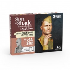 Acrylic 3GEN Paints with Bust - Sun and Shade Tone Collection By Kirill Kanaev