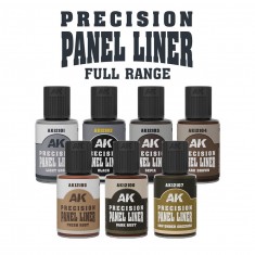 Precision Paneliner Enamel Paints (7x 30ml)