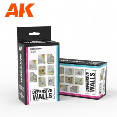 Defensive Walls Set Wargame (Resin, 30-35mm)
