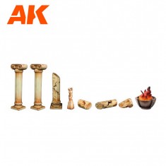 Columns Set - Scenography Wargame (Resin, 30-35mm)