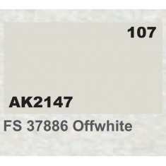 Acrylic Paint - FS 37886 Offwhite (17ml)