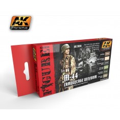 [Figure Series] WWII German M-44 Camouflage Uniform Acrylic Paint Set (17ml x 6)
