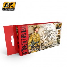 Acrylic Paint Set - WWII D.A.K. Soldier Uniform Colours (6 x 17ml)